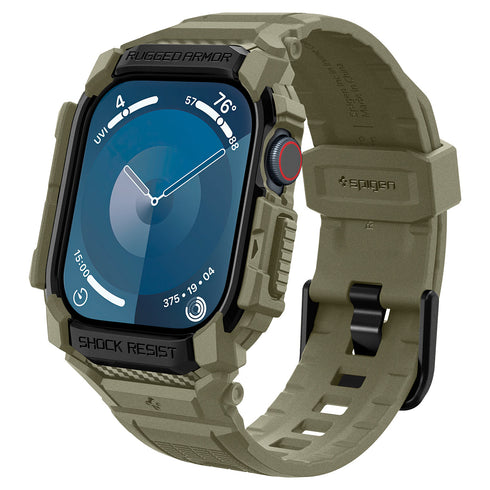 Spigen Apple Watch 11/10 Series Case+Band – Rugged Armor Pro